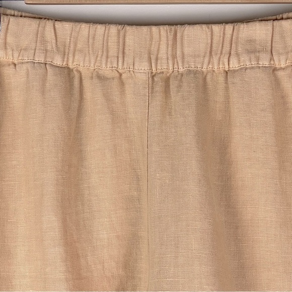 J. Jill Pure Jill | Beachy Coastal Trapunto Linen Shorts Parchment | S - Picture 3 of 11